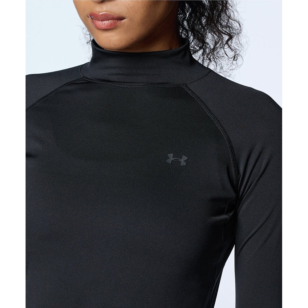 アンダーアーマー（UNDER ARMOUR）（レディース）ゴルフウェア インナー アイソチル Comp ロングスリーブモックネックシャツ 1384842 001