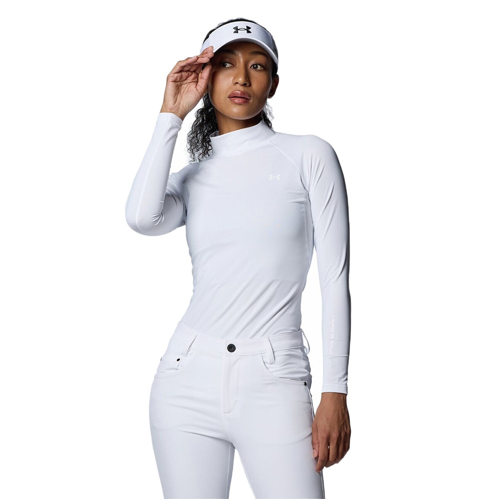 アンダーアーマー（UNDER ARMOUR）（レディース）ゴルフウェア インナー アイソチル Comp ロングスリーブモックネックシャツ 1384842 100