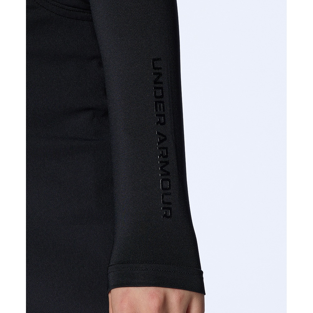 アンダーアーマー（UNDER ARMOUR）（レディース）ゴルフウェア インナー ヒートギア コンプレッション モックネック 長袖シャツ 1384843 001