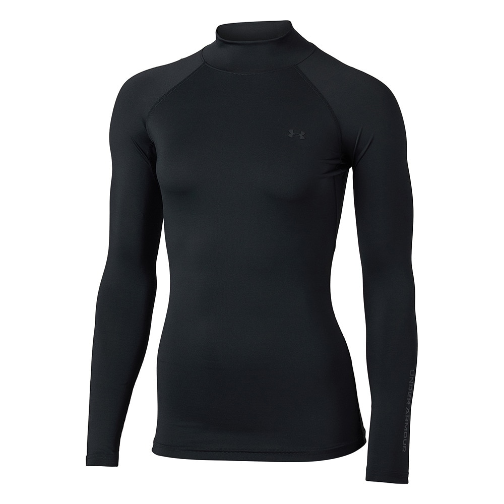 アンダーアーマー（UNDER ARMOUR）（レディース）ゴルフウェア インナー ヒートギア コンプレッション モックネック 長袖シャツ 1384843 001