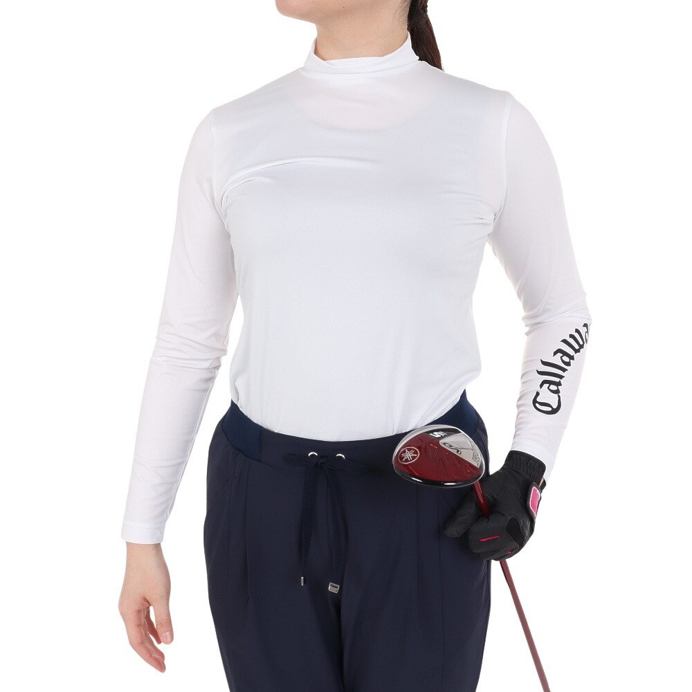 キャロウェイ（CALLAWAY）（レディース）ゴルフウェア インナー 吸汗速乾 クールコア 天竺ハイネックインナーシャツ C24932200-1030