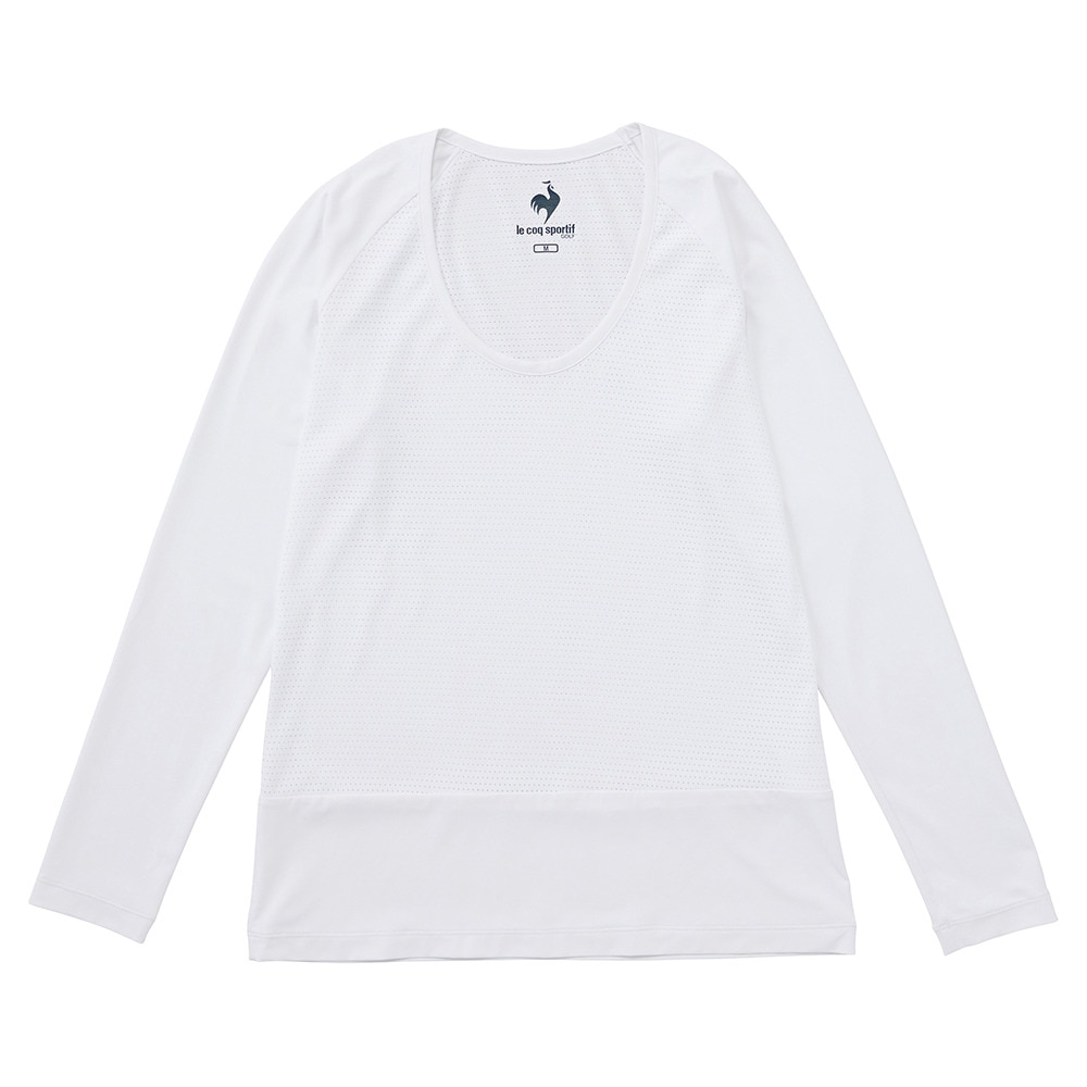 ルコックスポルティフ（lecoqsportif）（レディース）ゴルフウェア 吸汗速乾 STFメッシュアンダーシャツ QGWXJM01 WH00