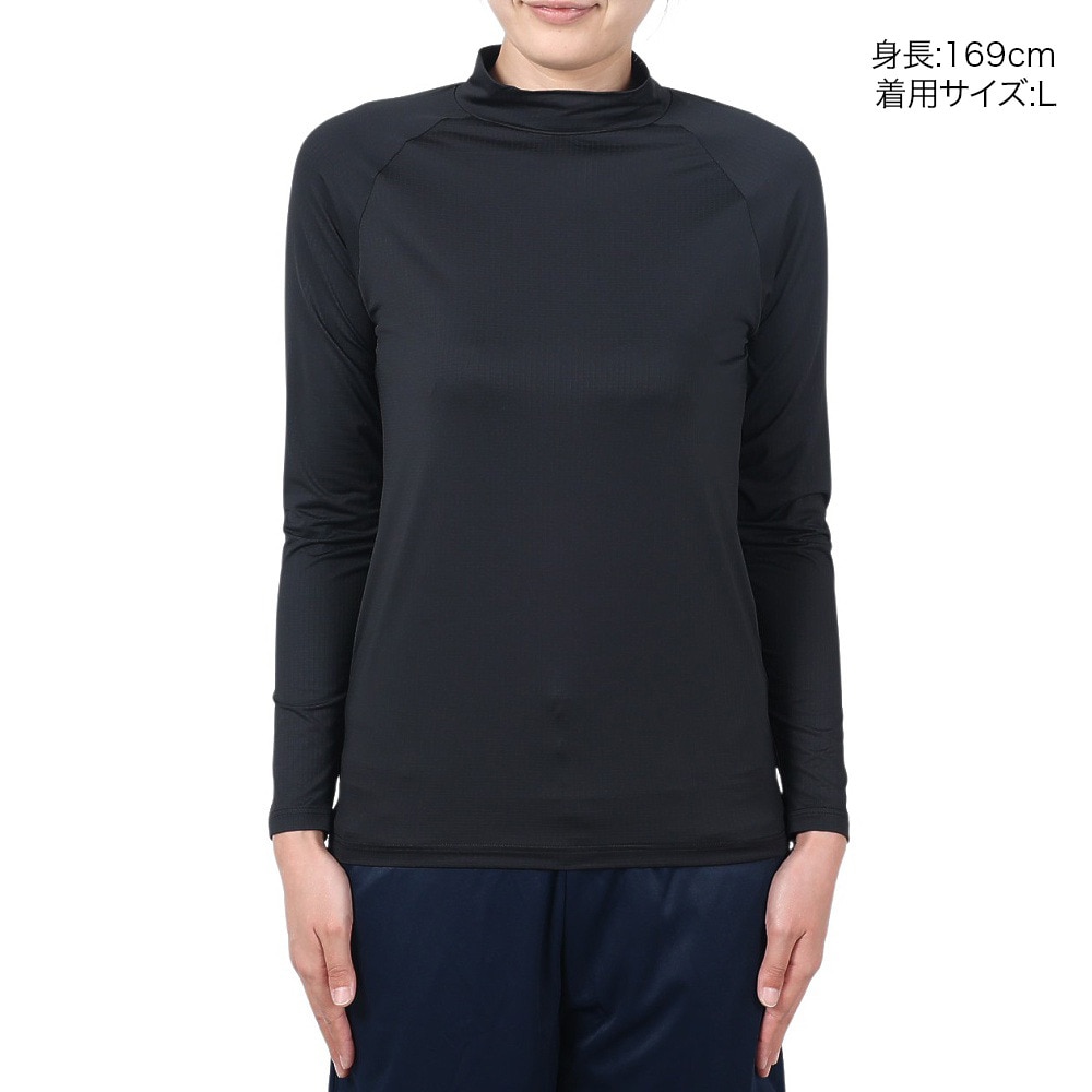 トミーアーマー（Tommy Armour）（レディース）ゴルフウェア インナー ベーシック モックネック 長袖シャツ TAGC24B080115 BLK