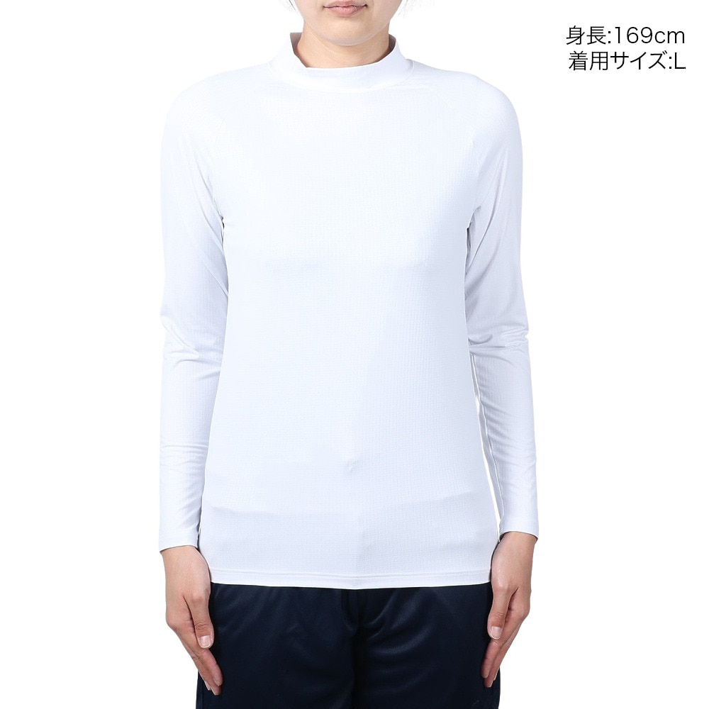 トミーアーマー（Tommy Armour）（レディース）ゴルフウェア インナー ベーシック モックネック 長袖シャツ TAGC24B080115 WHT