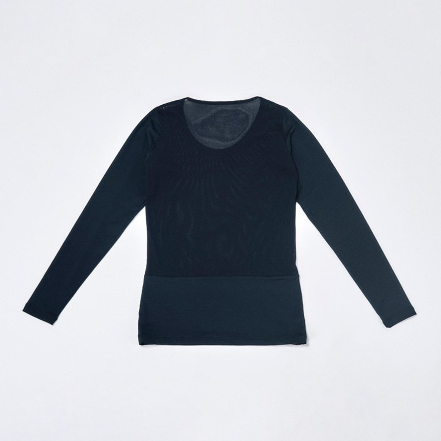 マンシングウエア（MUNSING WEAR）（レディース）ゴルフウェア クルーネック長袖アンダーシャツ MGWXJM02 NV00