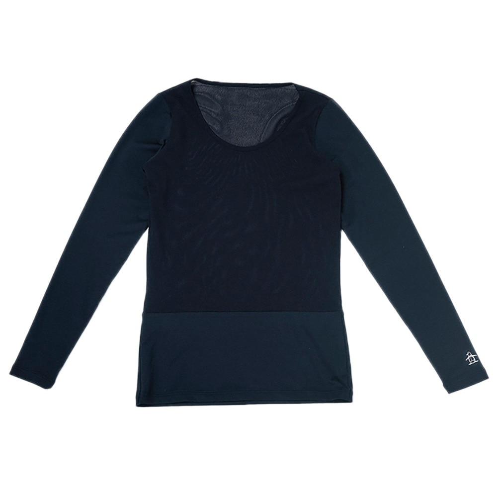 マンシングウエア（MUNSING WEAR）（レディース）ゴルフウェア クルーネック長袖アンダーシャツ MGWXJM02 NV00