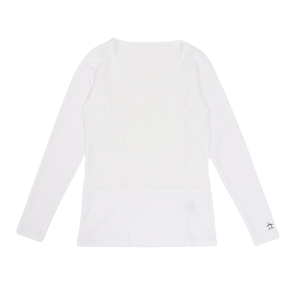 マンシングウエア（MUNSING WEAR）（レディース）ゴルフウェア クルーネック長袖アンダーシャツ MGWXJM02 WH00