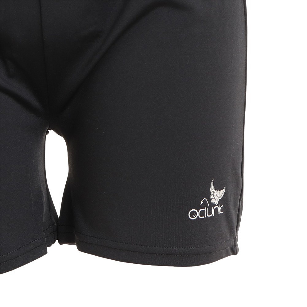 クランク（CLUNK）（レディース）ゴルフウェア 吸水 速乾 ストレッチ 抗菌 消臭 レギンス 1分丈 CL5MUU06 BLK