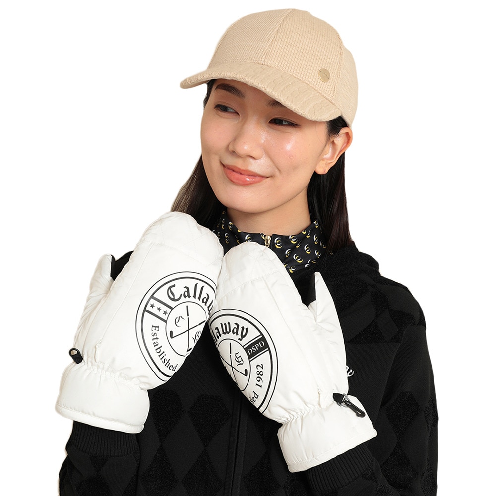 キャロウェイ（CALLAWAY）（レディース）ゴルフ 防寒 ミトン グローブ 手袋 C23298212-1030
