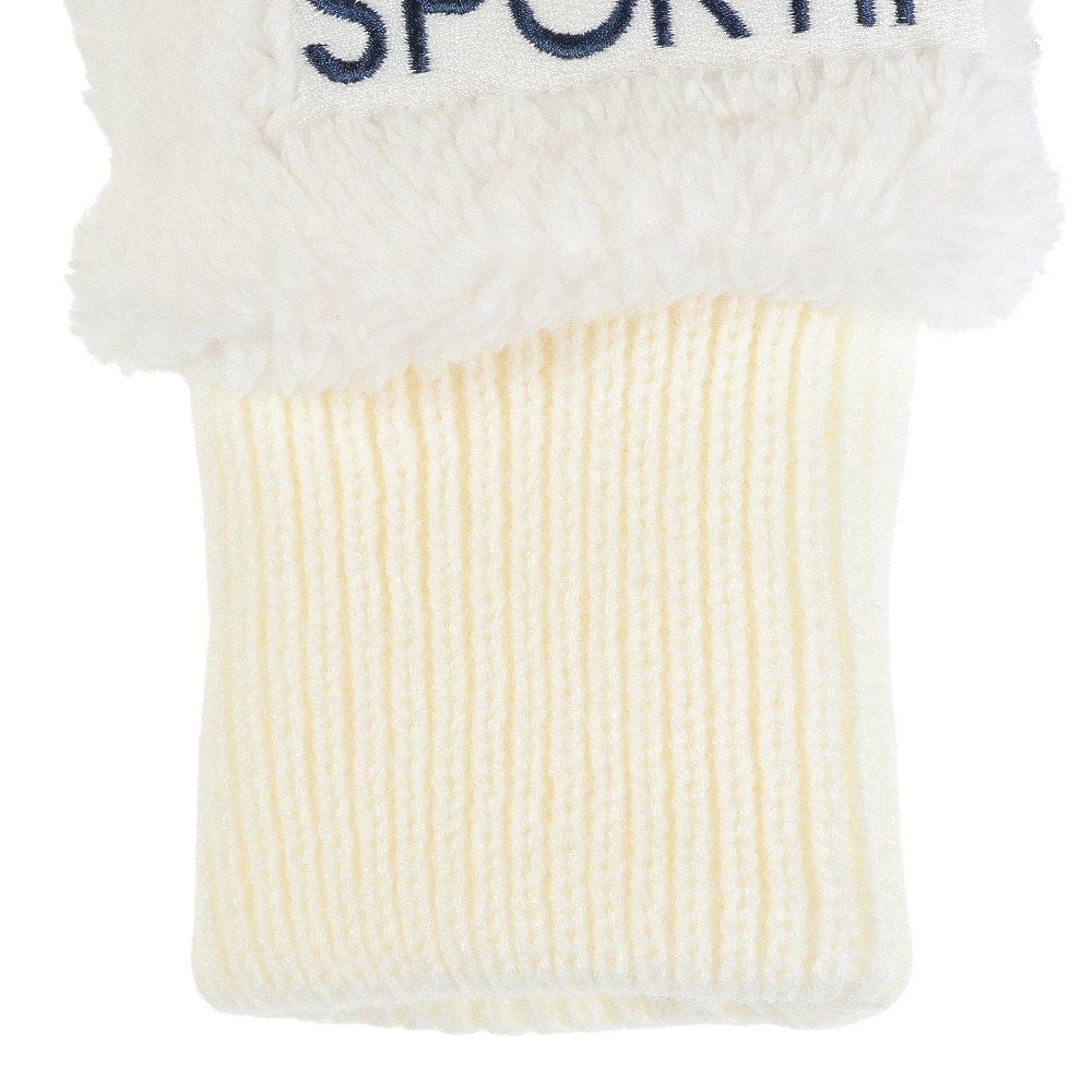 ルコックスポルティフ（lecoqsportif）（レディース）ゴルフ 防寒 手袋 ミトン QGCWJD50 WH00
