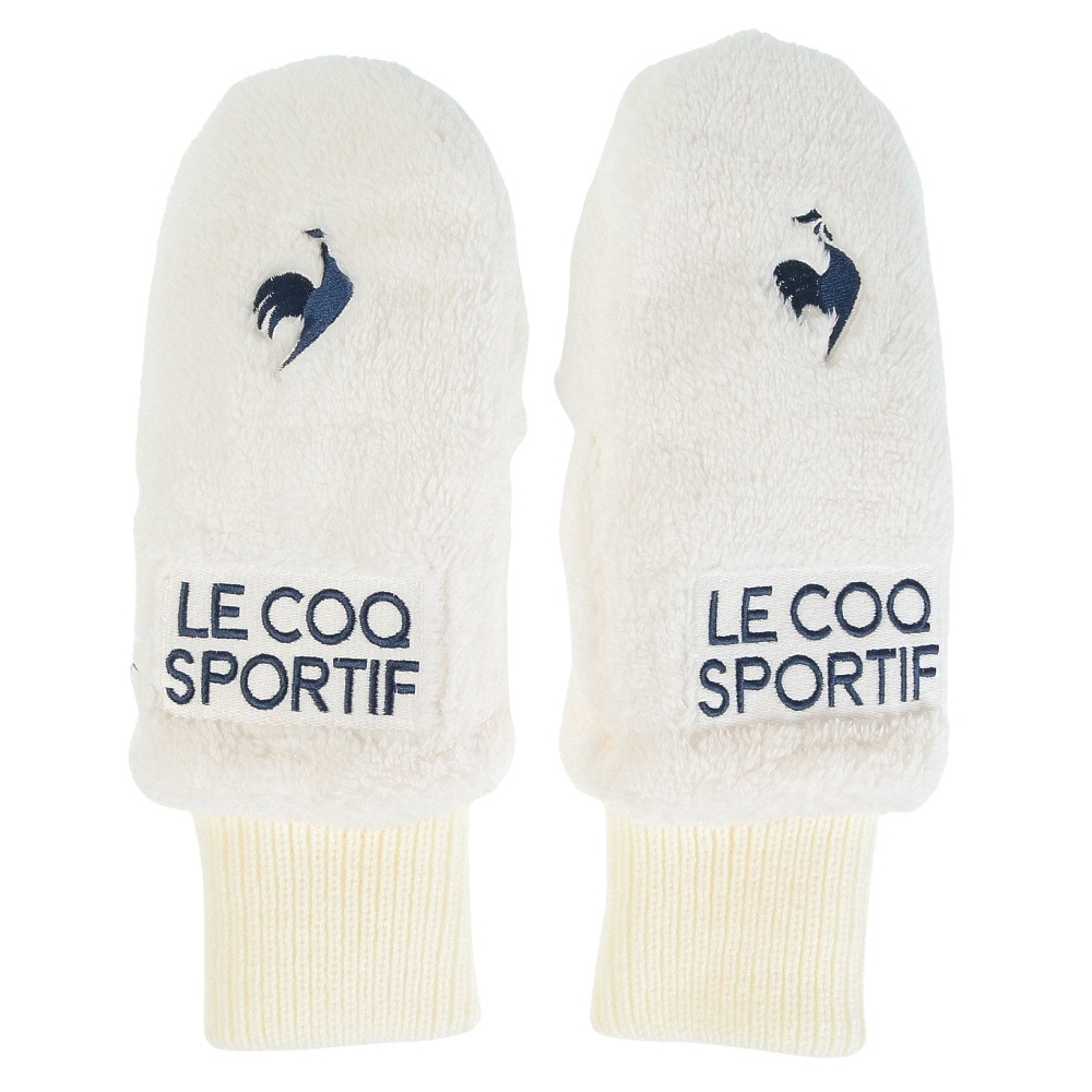 ルコックスポルティフ（lecoqsportif）（レディース）ゴルフ 防寒 手袋 ミトン QGCWJD50 WH00