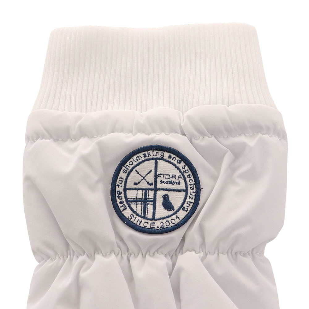 フィドラ（FIDRA）（レディース）ゴルフ 防寒 発熱 蓄熱 伸縮性 リブニット 中綿レッグウォーマー FD5NWF05 WHT