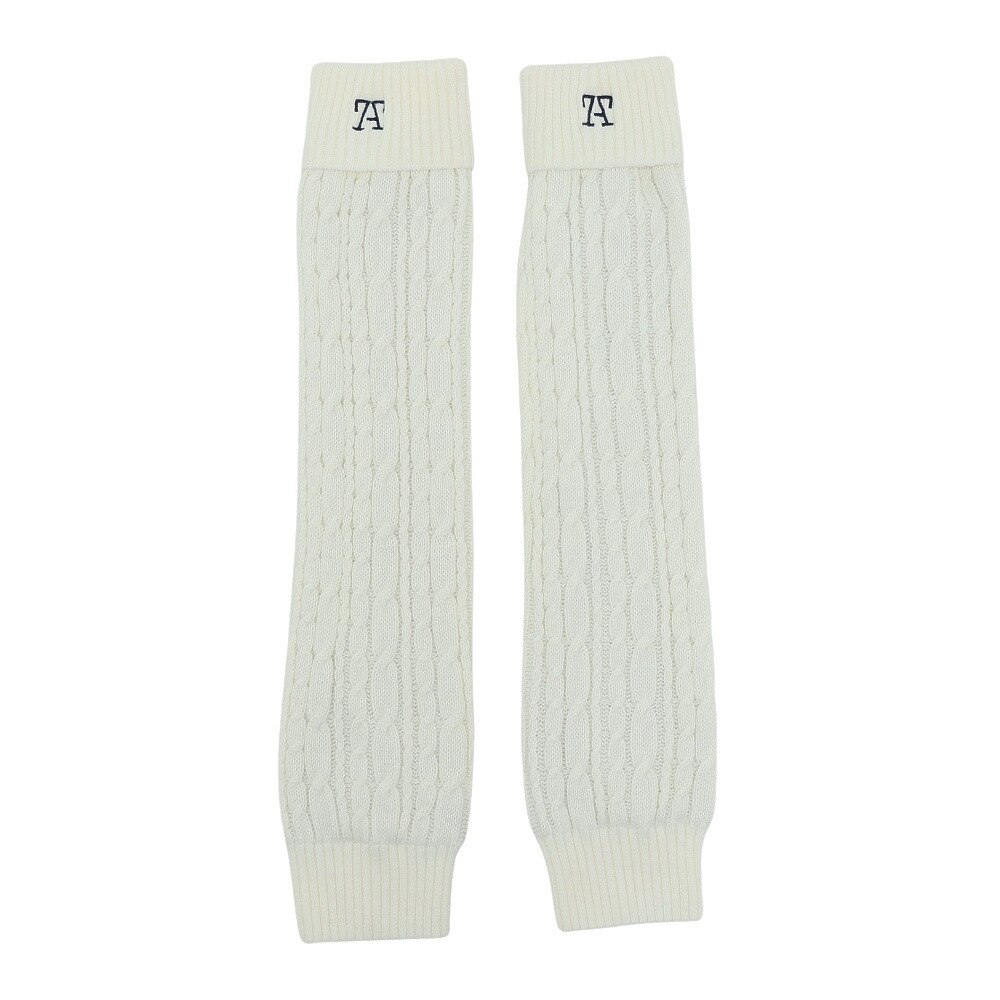 トミーアーマー 寒さ対策 防寒 あったかグッズ ニットレッグウォーマー TAST22F080012 WHT Ｆ 10 ゴルフの大画像