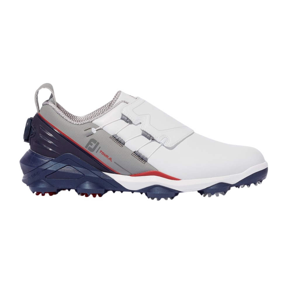 フットジョイ（FootJoy）（メンズ）ツアーアルファ BOA スパイクシューズ 53375 W WT/NV/RD