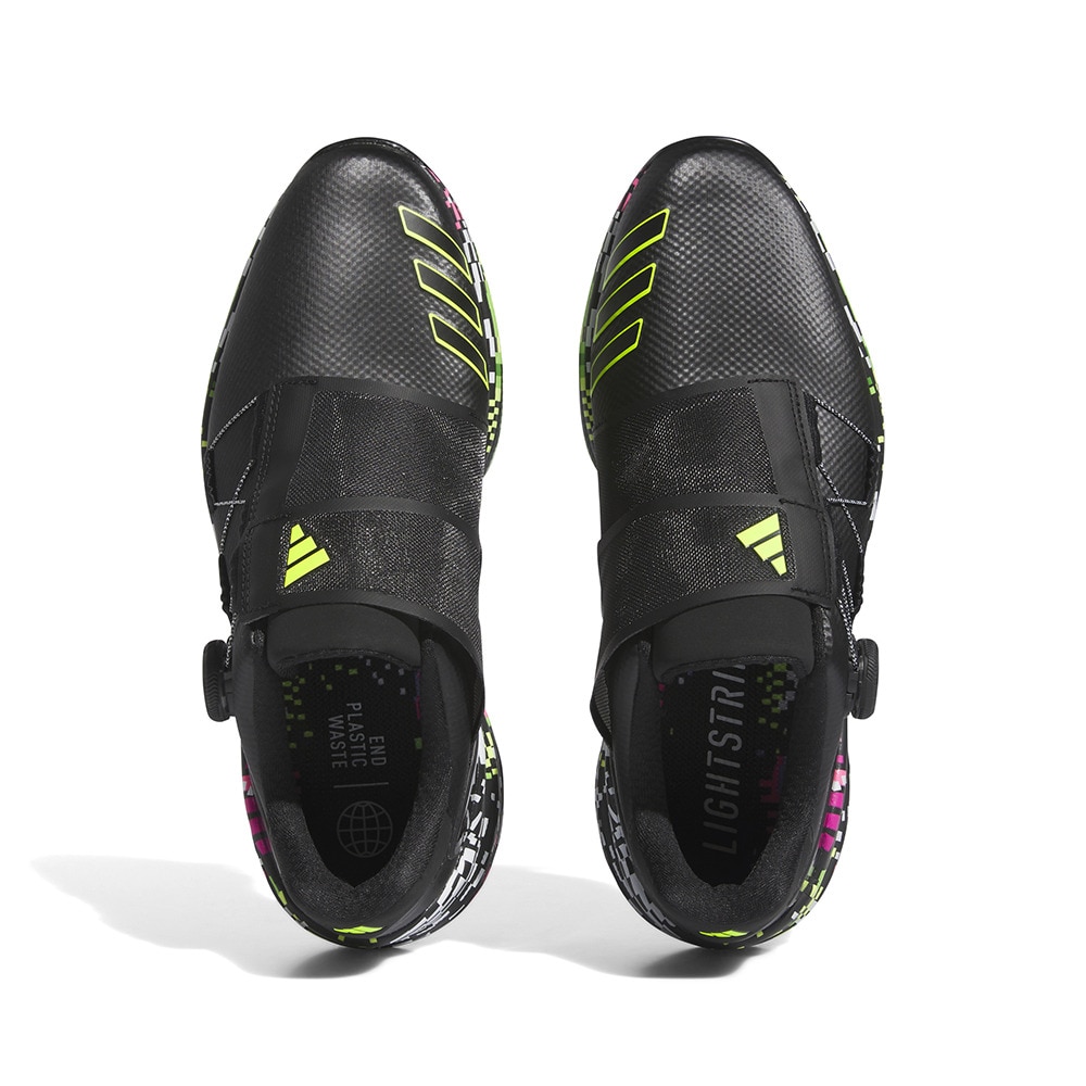 アディダス（adidas）（メンズ、レディース）ゼッドジー23 ボア グリッチ ゴルフシューズ ソフトスパイク IG5360BK/LE