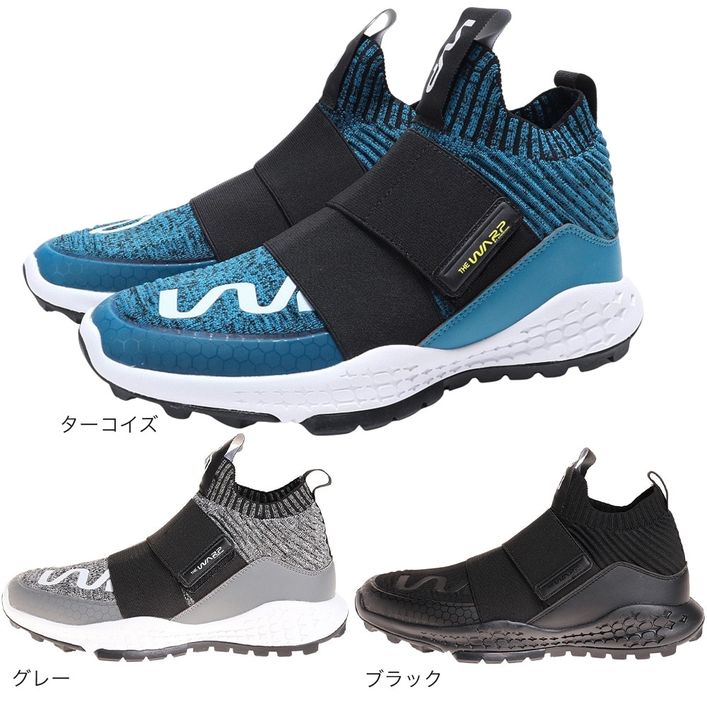 ザ・ワープ・バイ・エネーレ（The Warp By Ennerre）（メンズ）ゴルフシューズ スパイクレス メンズ WARP KNIT CROSS WB3KFZ04 GRN 幅広 