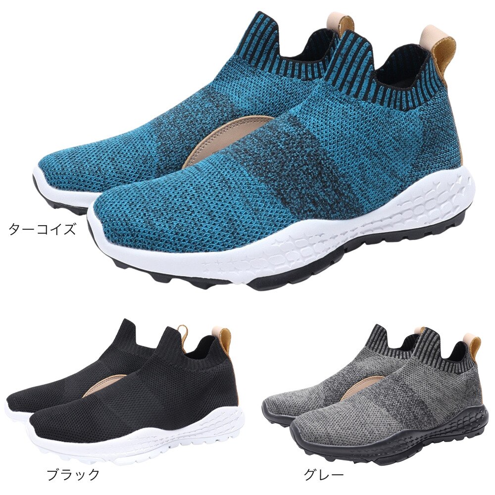 ザ・ワープ・バイ・エネーレ（The Warp By Ennerre）（メンズ）ゴルフシューズ スパイクレス メンズ WARP KNIT SLIP ON WB3KFZ05 GRN 幅広 