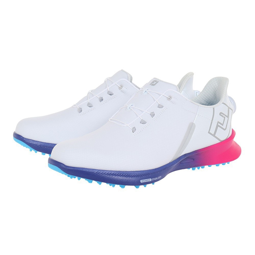 フットジョイ（FootJoy）（メンズ）フューエル スポーツ ボア スパイクレス ゴルフ シューズ WT/BL 55459 W