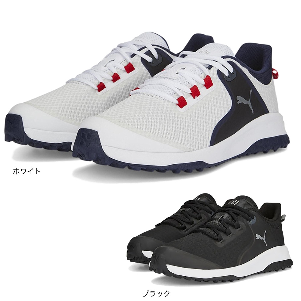 プーマ（PUMA）（メンズ）ゴルフシューズ 2E フュージョン グリップ ラバーソール スパイクレス シューズ 377527-02