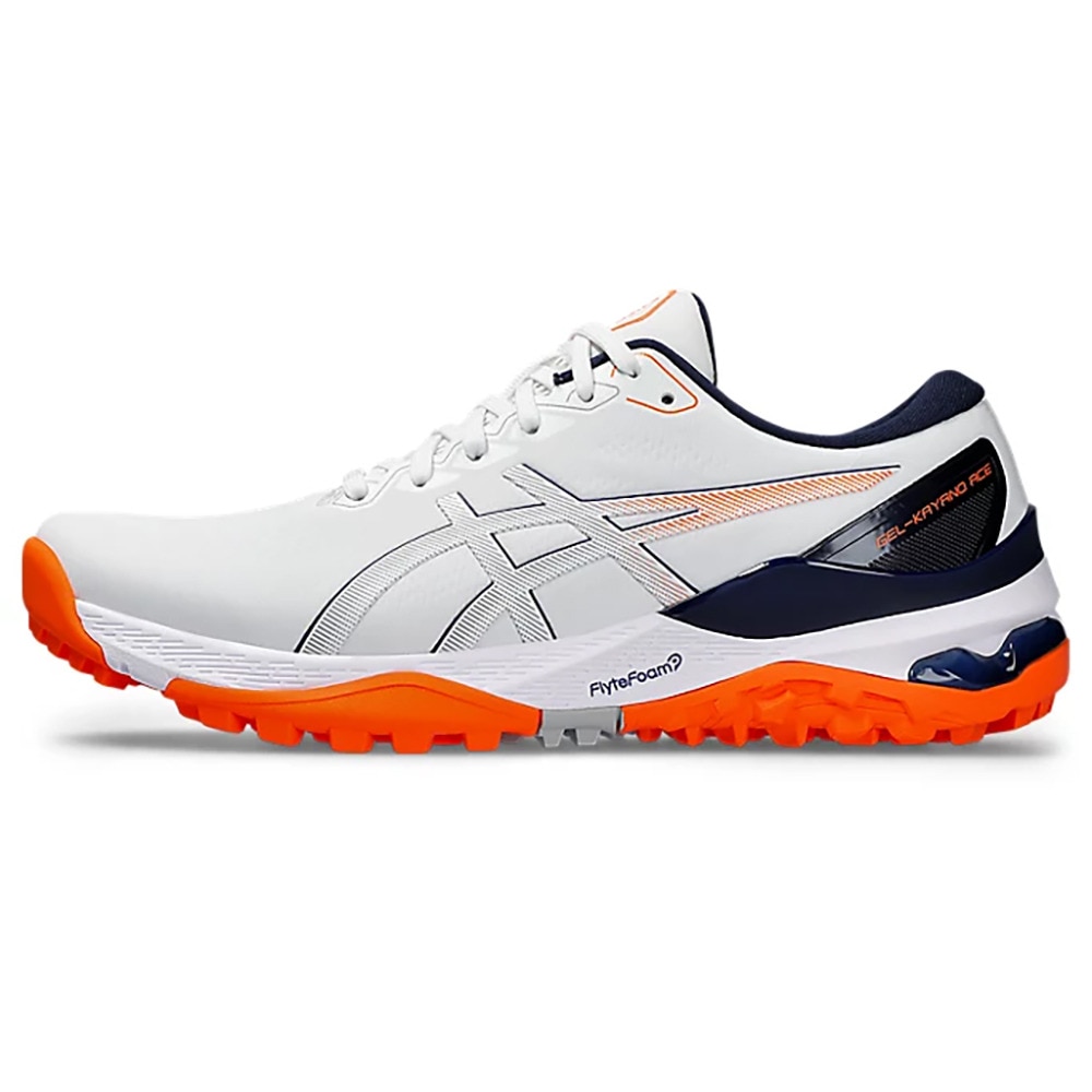 アシックス（ASICS）（メンズ）ゴルフシューズ ゲル カヤノ エース 2 GEL-KAYANO ACE 2 1111A243 WH/OR 2024年モデル