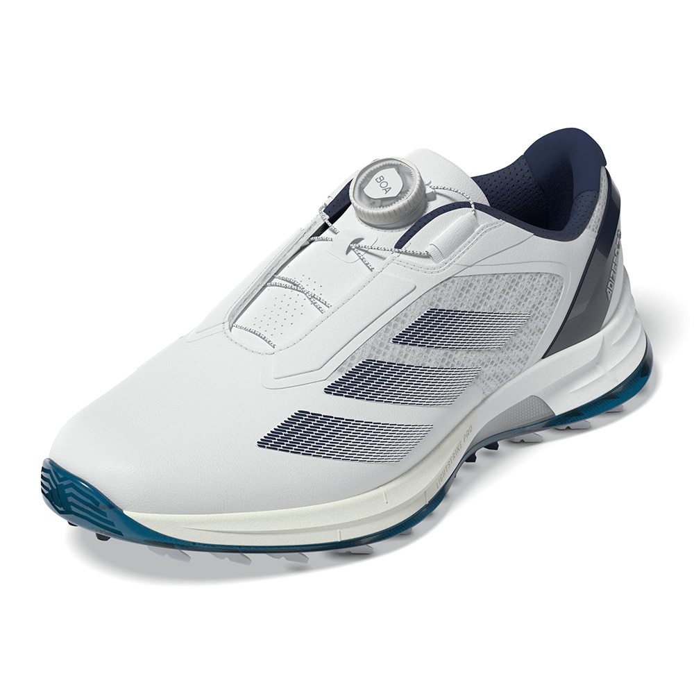 アディダス（adidas）（メンズ）アディゼロ ZG ロー ボア ゴルフシューズ JS1767 W/NVY