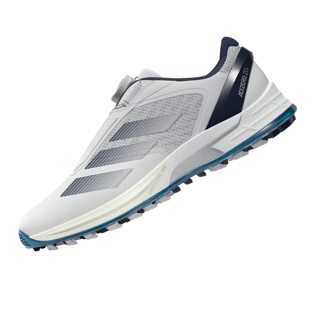 アディダス（adidas）（メンズ）アディゼロ ZG ロー ボア ゴルフシューズ JS1767 W/NVY