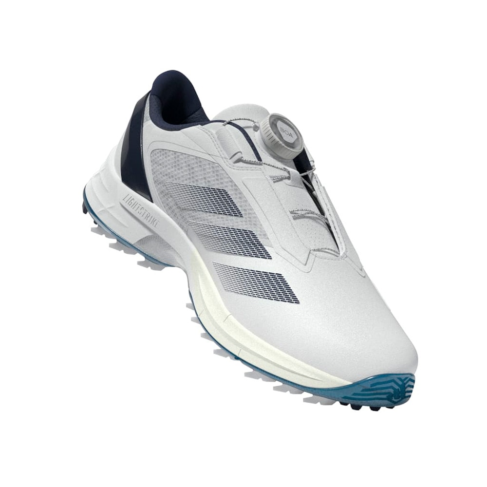 アディダス（adidas）（メンズ）アディゼロ ZG ロー ボア ゴルフシューズ JS1767 W/NVY
