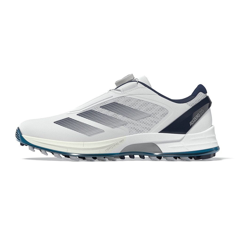 アディダス（adidas）（メンズ）アディゼロ ZG ロー ボア ゴルフシューズ JS1767 W/NVY