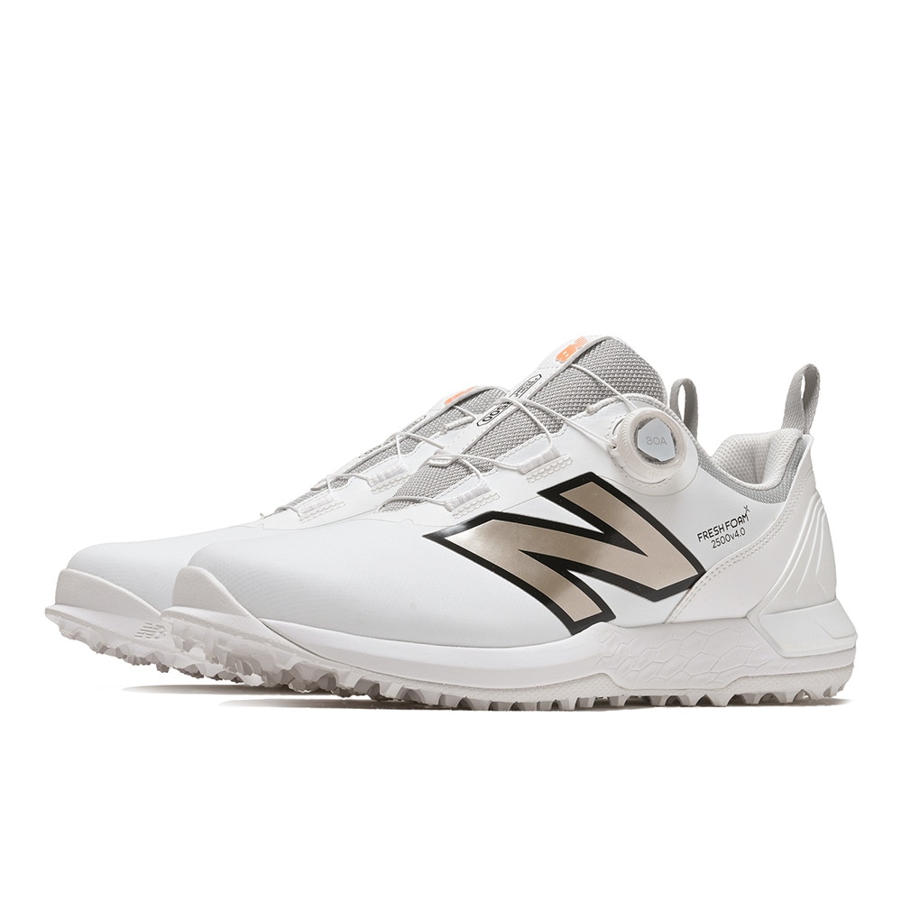 ニューバランス（new balance）（メンズ）Fresh Foam X 2500 v4 BOA スパイクレス ゴルフシューズ UGS2500D2E