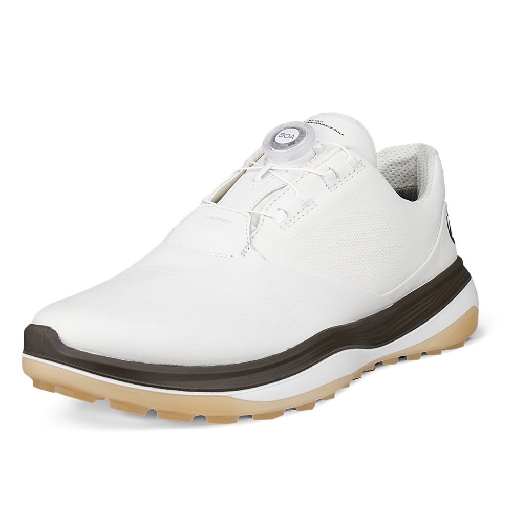 エコー（ecco）（メンズ）ゴルフシューズ LT1 BOA スパイクレス 132274 WH/TA