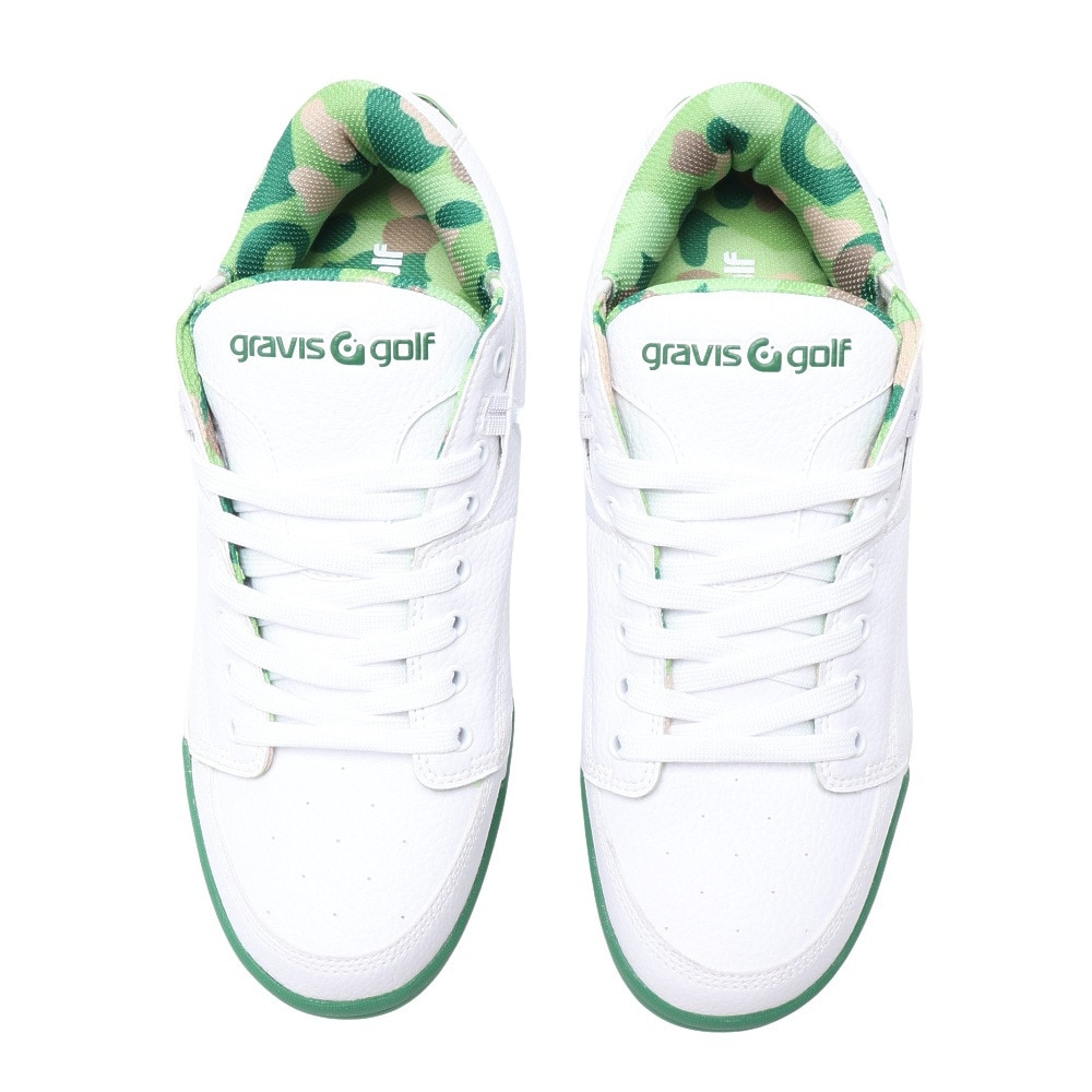 グラビス（GRAVIS）（メンズ、レディース）TARMAC-G LOW-CUT GGS-2B-SS01WHITE