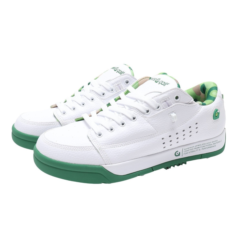 グラビス（GRAVIS）（メンズ、レディース）TARMAC-G LOW-CUT GGS-2B-SS01WHITE