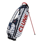 クランク（CLUNK）（メンズ、レディース）ゴルフ キャディバッグ スタンド式 7型 4分割 BRUSH CL5PNC02 WHT