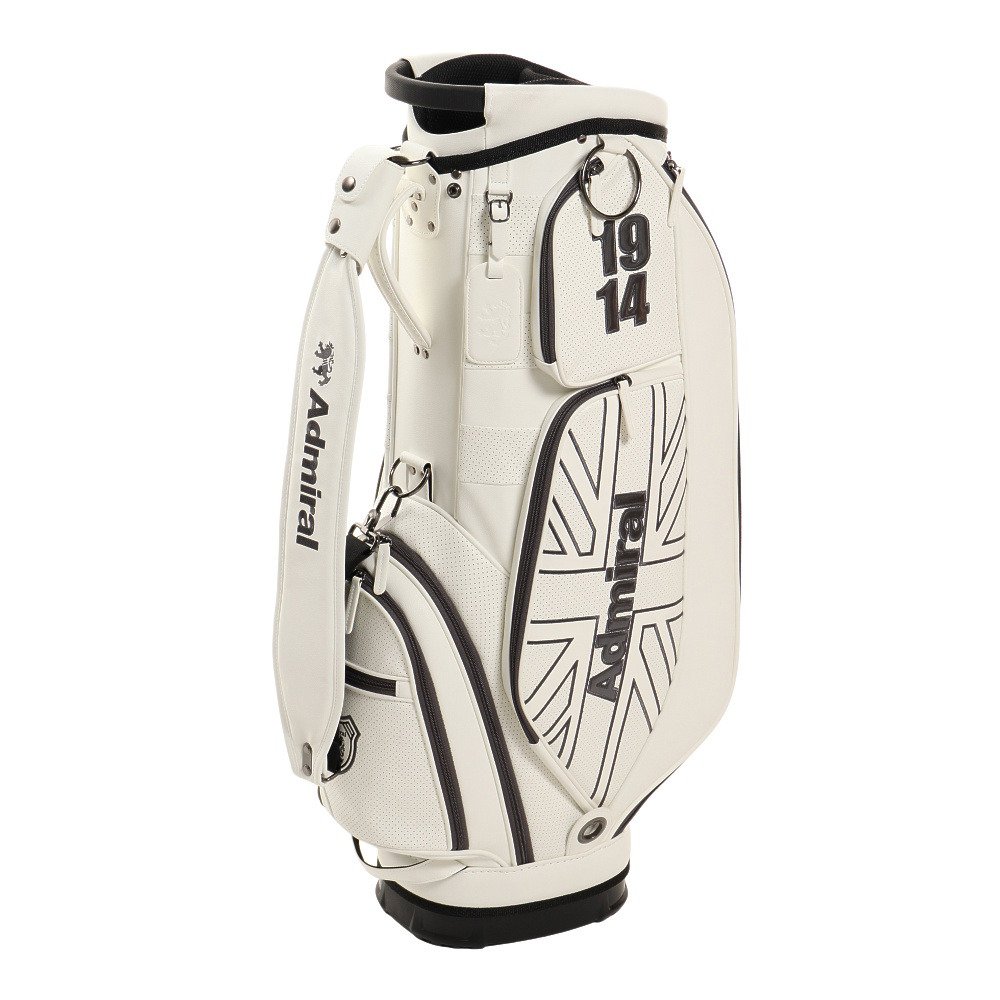 New パンチングキャディバッグ Admg0fc9 Wht アドミラル スーパースポーツゼビオ