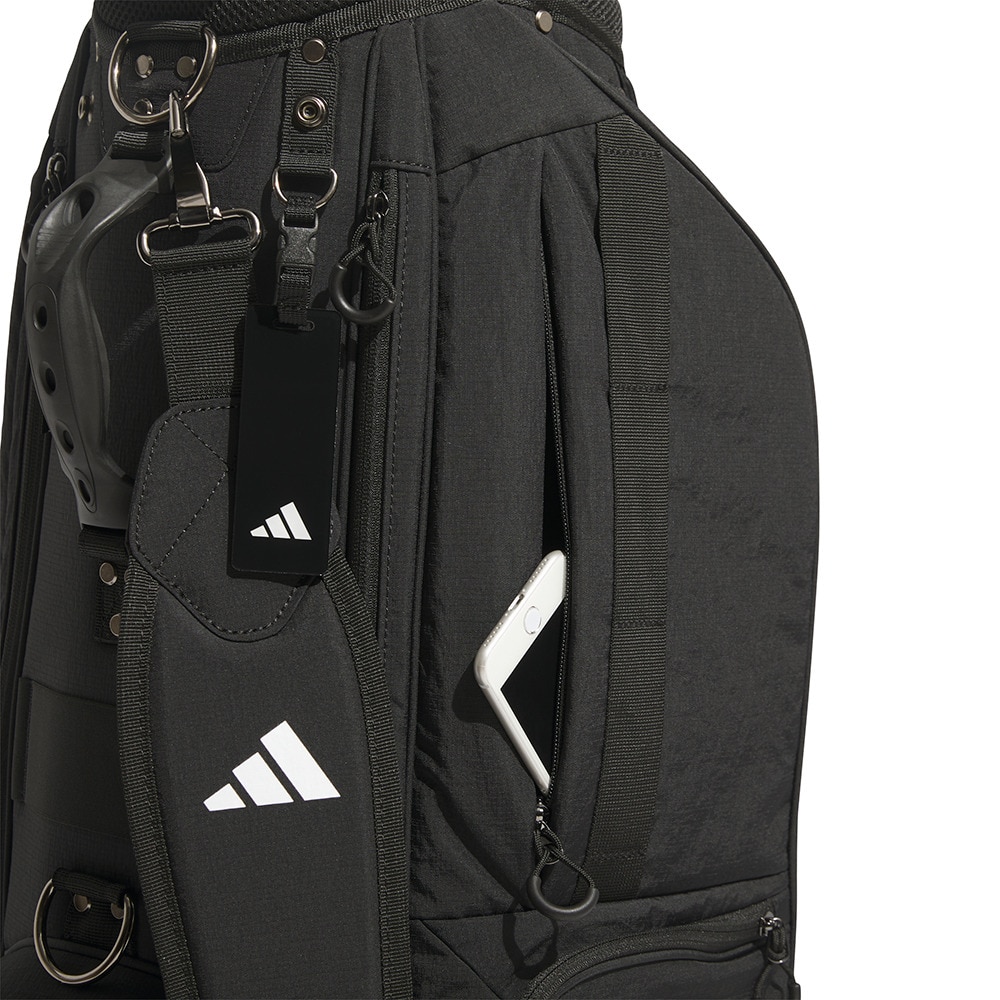 アディダス（adidas）（メンズ）スリーストライプス コーデュラ 軽量 カートキャディバッグ KVH34-JE7152BLK