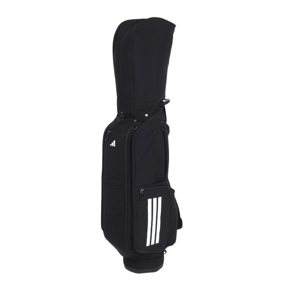 アディダス（adidas）（メンズ）ゴルフ スリーストライプス コーデュラ 軽量 カート式 キャディバッグ 4分割 KVH34-JE7152BLK