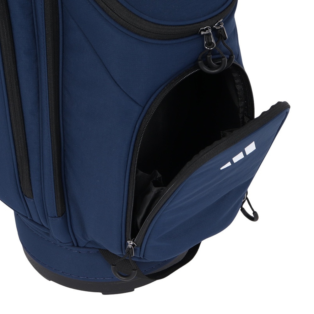 アディダス（adidas）（メンズ）ゴルフ スリーストライプス コーデュラ 軽量 カート式 キャディバッグ 4分割 KVH34-JH3719NVY