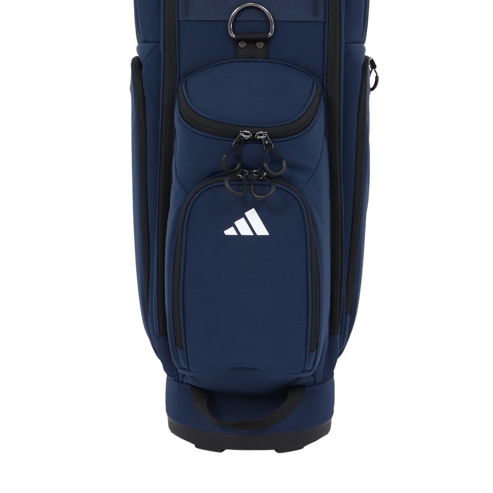 アディダス（adidas）（メンズ）ゴルフ スリーストライプス コーデュラ 軽量 カート式 キャディバッグ 4分割 KVH34-JH3719NVY