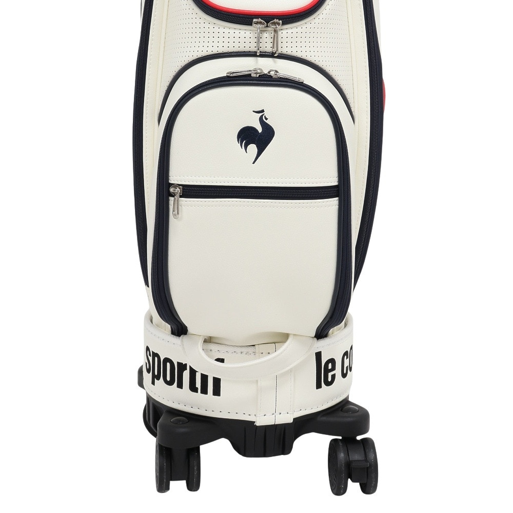 ルコックスポルティフ（lecoqsportif）（メンズ、レディース）キャディバッグ 8.5型 取り外し可能キャスター付き LG5FCB00U WH00