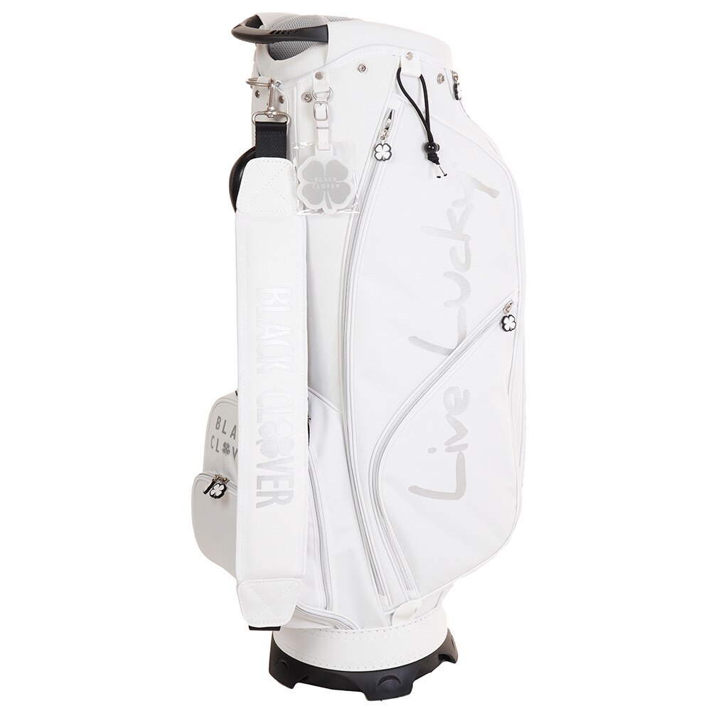 ゴルフ キャディバッグ メンズ 9 0型キャディーバッグ 5hnc01 Wht 軽量 ブラッククローバー ヴィクトリアゴルフ ゴルフ キャディバッグ メンズ 9 0型キャディーバッグ 5hnc01 Wht 軽量 ブラッククローバー ヴィクトリアゴルフ