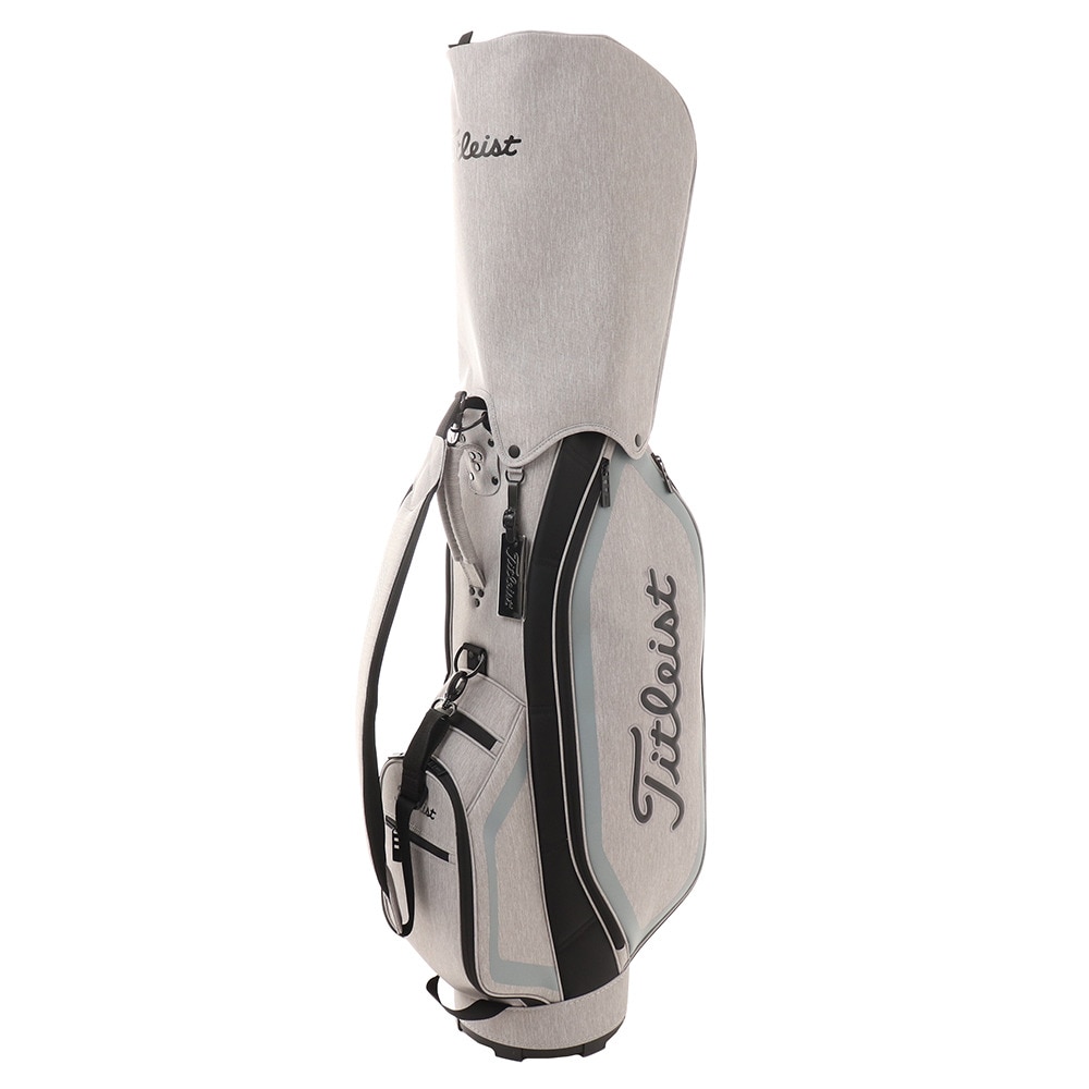 タイトリスト(TITLEIST)(メンズ)ゴルフ キャディバッグ カート式 9型 9分割 軽量 シンプルアスリート CB191-HWT