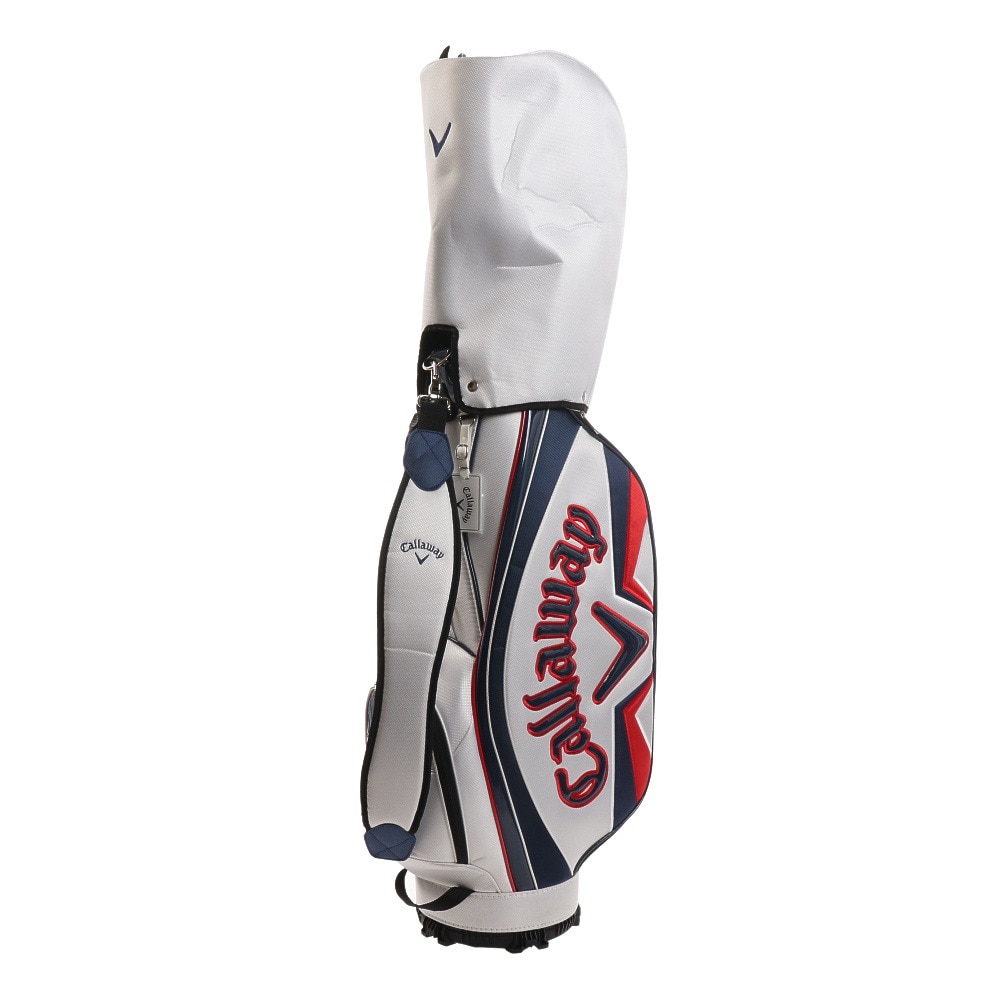 キャロウェイ（CALLAWAY）（メンズ）ゴルフ カート式 9型 5分割 キャディバッグ スポーツ 21 5121057 WH/NY/RD 21
