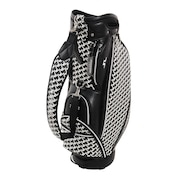 J.LINDEBERG（メンズ）ゴルフ キャディバッグ カート式 9.5型 5分割  モノグラムキャディーバッグ ツアーモデル 083-16301-019