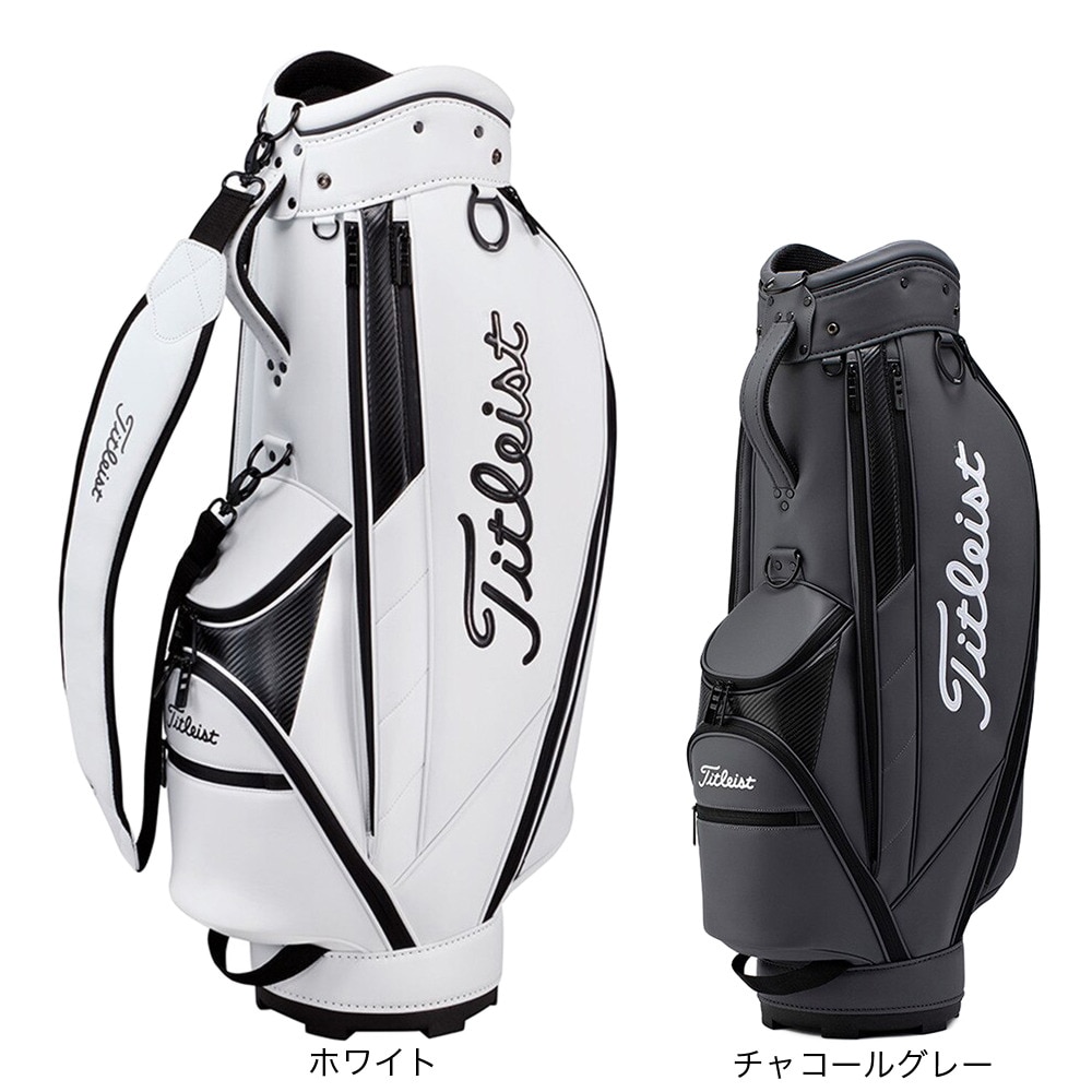 タイトリスト（TITLEIST）（メンズ）ゴルフ キャディバッグ カート式 9型 5分割 コアエッセンシャル TB22CTCEK-1