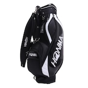 本間ゴルフ（HONMA）（メンズ、レディース）ゴルフ キャディバッグ カート式  9型 5分割 CB12211 0201 BKWH