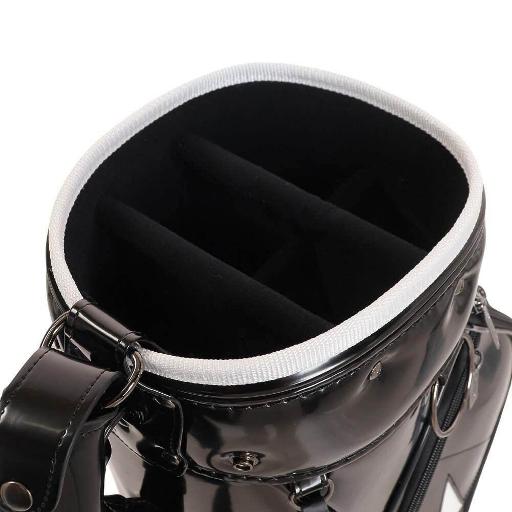 コンバース（CONVERSE）（メンズ）ゴルフ キャディバッグ カート式  9型 5分割  CV ワンスター カート式  33700262-BLACK WHITE