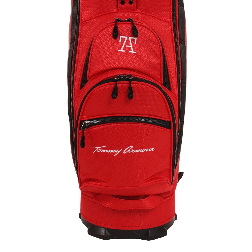 トミーアーマー（Tommy Armour）（メンズ）ゴルフ キャディバッグ カート式  9型 5分割 軽量 TAPG22Y120001 RED