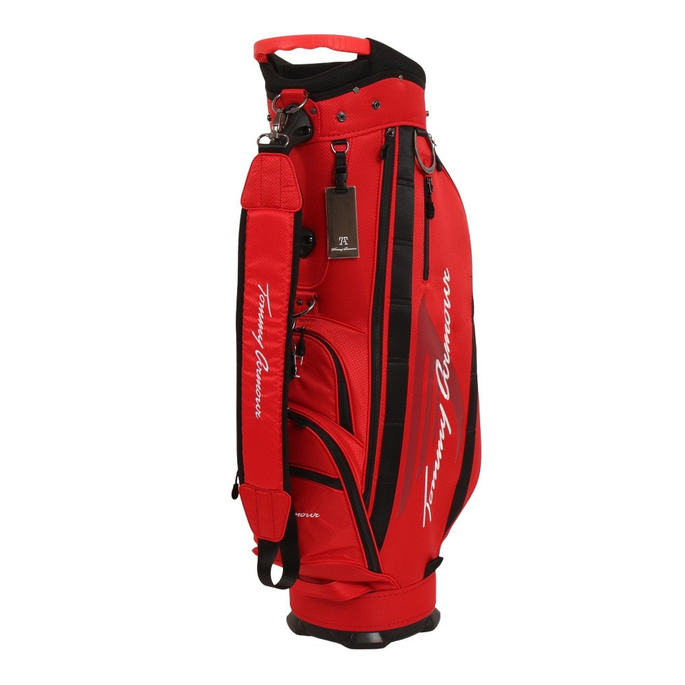 トミーアーマー ゴルフ 5分割 軽量 キャディバッグ 9型 TAPG22Y120001 RED ＦＦ 70 バッグ/ポーチ/ケースの画像