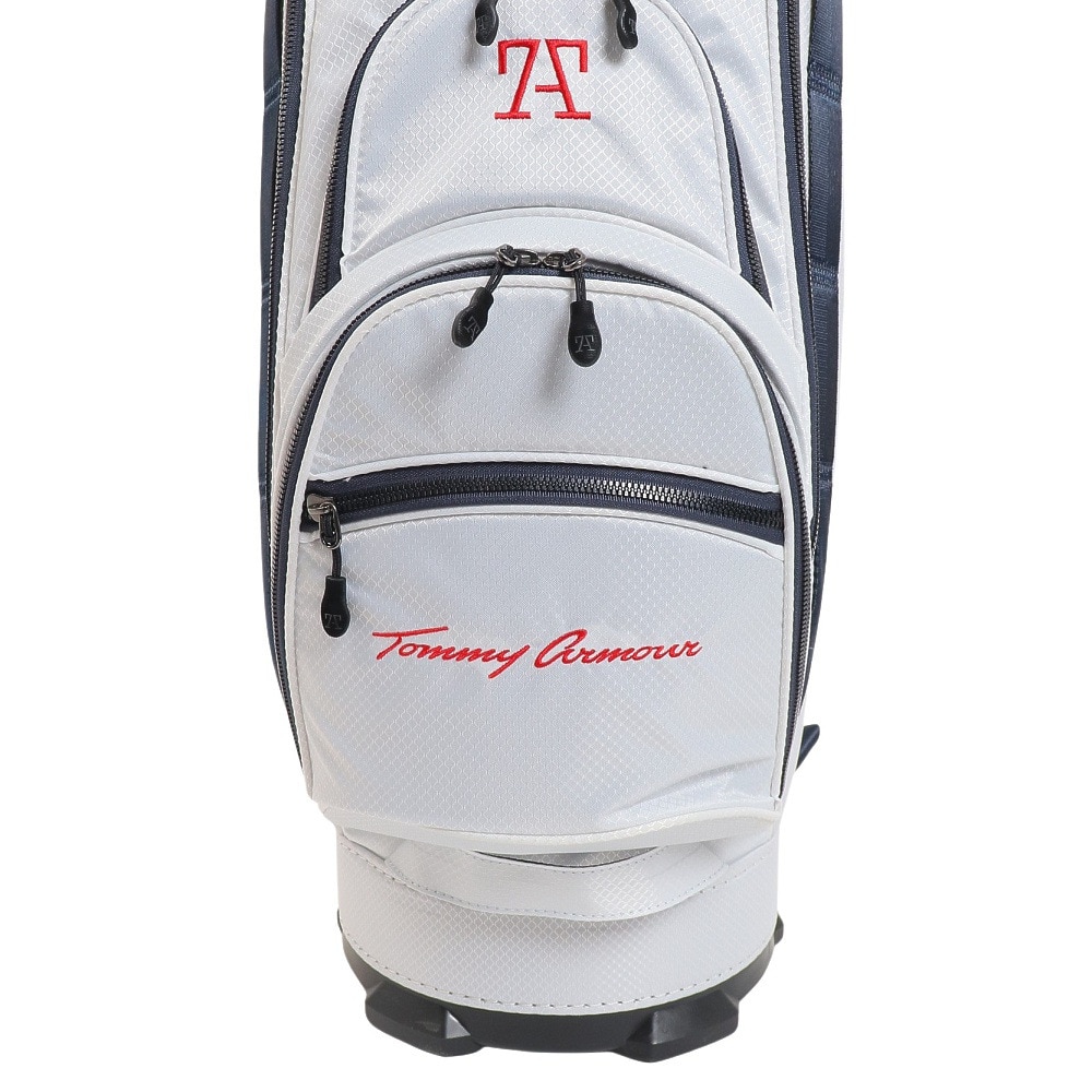 トミーアーマー（Tommy Armour）（メンズ）ゴルフ キャディバッグ カート式 9型 5分割 軽量 TAPG22Y120001 WHT