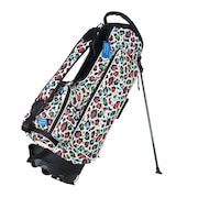 (メンズ)ゴルフ キャディバッグ スタンド式 9.5型 4分割 ELEYKISIMOTO コラボ レオパード 013-17800-052